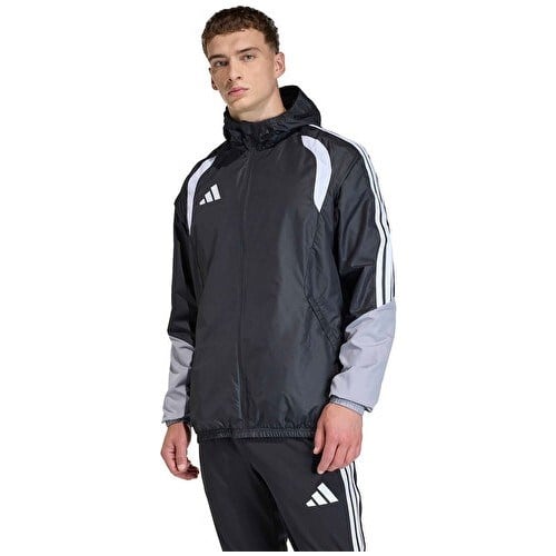 Adidas TIRO26C Aw Jkt Erkek Futbol Antrenman Yağmurluk JX4247 Siyah