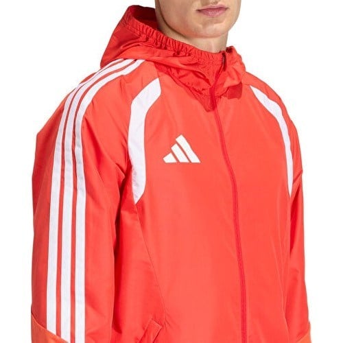 Adidas TIRO26C Aw Jkt Erkek Futbol Antrenman Yağmurluk KB0142 Kırmızı