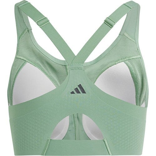 Adidas Tlrdım Lux Zip Kadın Antrenman Sporcu Sütyeni IT6655 Yeşil