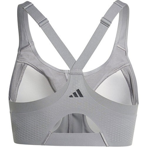 Adidas Tlrdm Lux Zıp Kadın Antrenman Sporcu Sütyeni IT6656 Gri