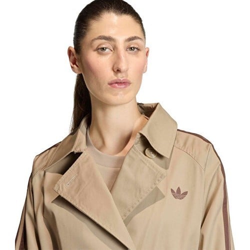 Adidas Trench Ct Tw Kadın Günlük Trençkot KD3734 Kahverengi