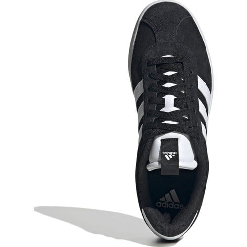 adidas Vl Court 3.0 Kadın Spor Ayakkabı Siyah Deri ve Kauçuk Taban ile Rahat Kullanım