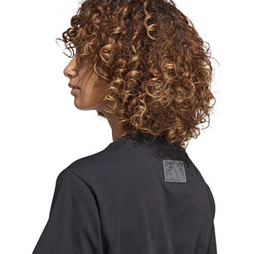 Adidas W C Camo Tee Kadın Günlük Tişört JJ4110 Siyah