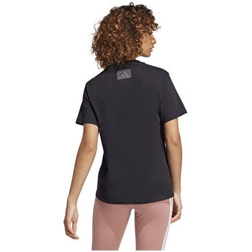 Adidas W C Camo Tee Kadın Günlük Tişört JJ4110 Siyah