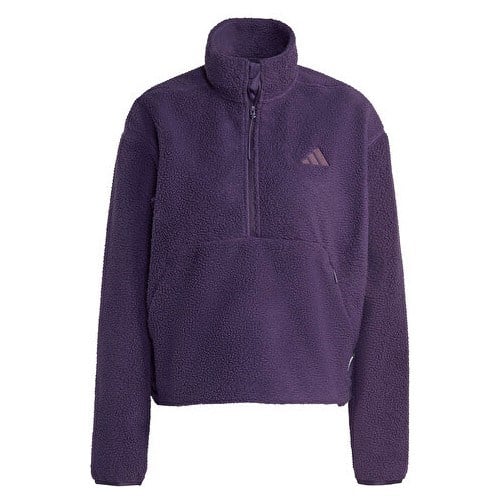 Adidas W Ct Fleece Hz Kadın Günlük Polar Sweatshirt JV7137 Mor