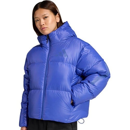 Adidas W Z.n.e. Puffer Kadın Outdoor Mont JW1517 Mavi