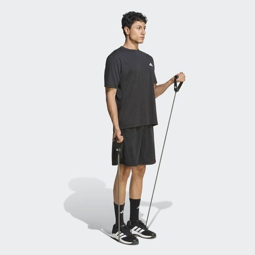 adidas Workout Essentials Base Dokuma Erkek Siyah Antrenman Şortu.-