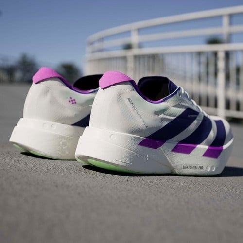 Adizero Adios Pro 4 Erkek Beyaz Koşu Ayakkabısı JR1656