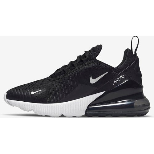 Erkek Çocuklar İçin Nike Air Max 270 (Gs) Siyah Ayakkabı Nefes Alabilir Yapı ile Koşu ve Yürüyüş İçin İdeal