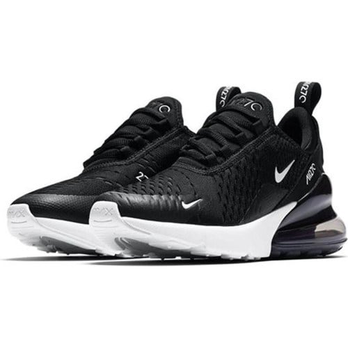Erkek Çocuklar İçin Nike Air Max 270 (Gs) Siyah Ayakkabı Nefes Alabilir Yapı ile Koşu ve Yürüyüş İçin İdeal