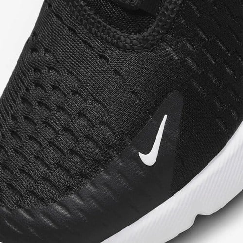 Erkek Çocuklar İçin Nike Air Max 270 (Gs) Siyah Ayakkabı Nefes Alabilir Yapı ile Koşu ve Yürüyüş İçin İdeal