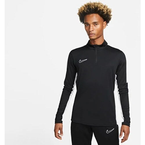 Erkekler için Nike Dri-Fıt Academy Siyah Sweatshirt Rahat Kesim ve Günlük Kullanım İçin Uygun