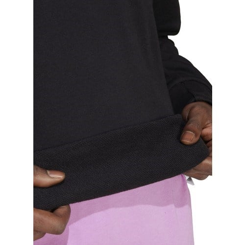 IX1261 M A Szn Ft Crw Siyah Erkek Yuvarlak Yaka Loose Fit Sweatshirt