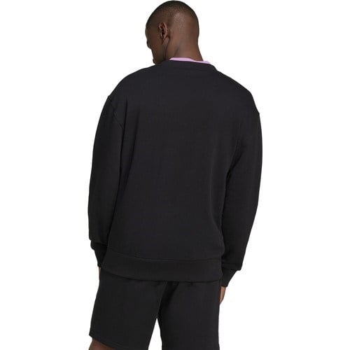 IX1261 M A Szn Ft Crw Siyah Erkek Yuvarlak Yaka Loose Fit Sweatshirt