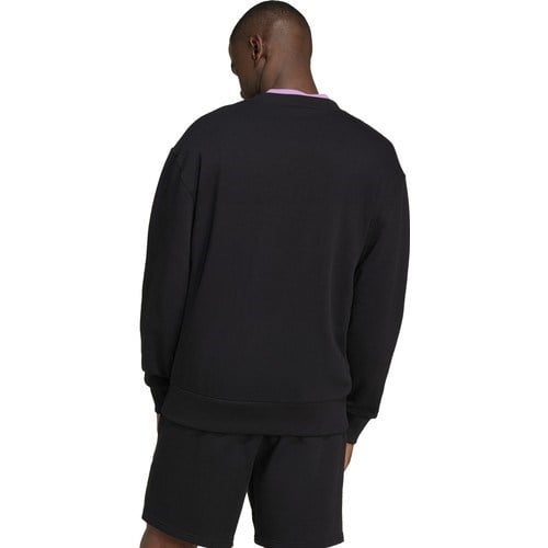 IX1261 M A Szn Ft Crw Siyah Erkek Yuvarlak Yaka Loose Fit Sweatshirt