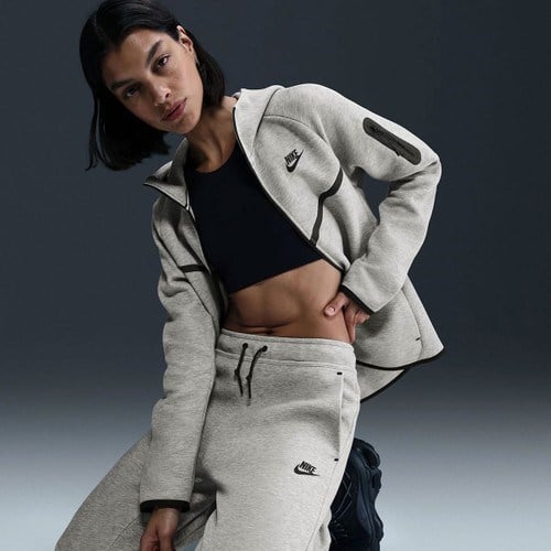 Markali Nike Sportswear Tech Fleece Gri Kadın Eşofman Altı HV6779-063
