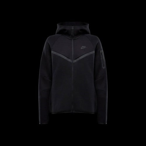 Markali Nike Tech Fleece Windrunner Hoodie Siyah Kadın Sweatshirt HV6747-010