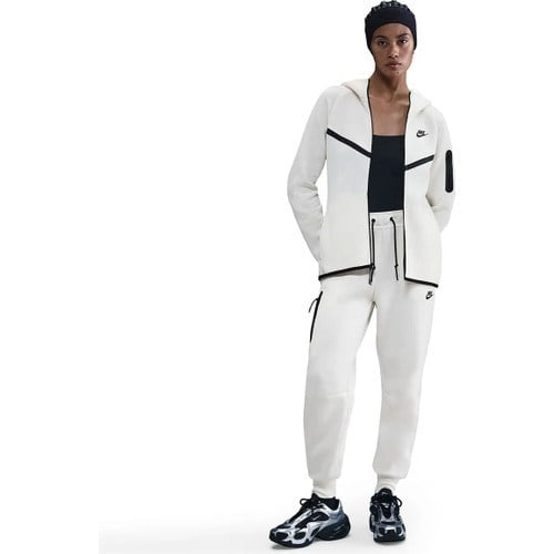 Markali Nike Tech Fleece Windrunner Hoodie Beyaz Kadın Sweatshirt HV6747-133