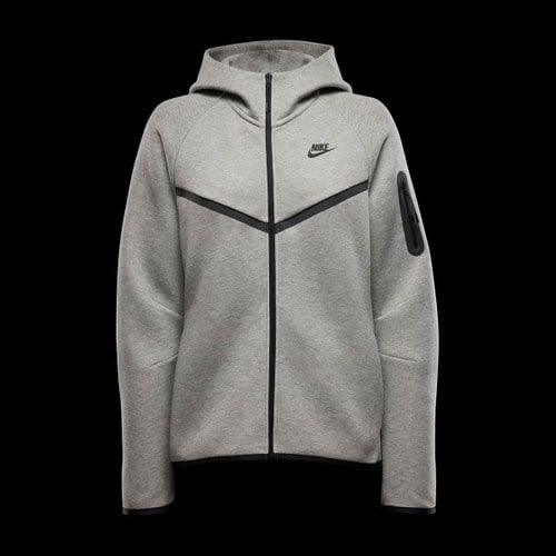 Markali Nike Tech Fleece Windrunner Hoodie Gri Kadın Sweatshirt HV6747-063