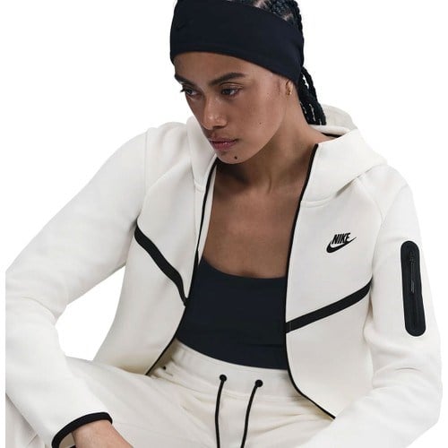 Markali Nike Tech Fleece Windrunner Hoodie Beyaz Kadın Sweatshirt HV6747-133