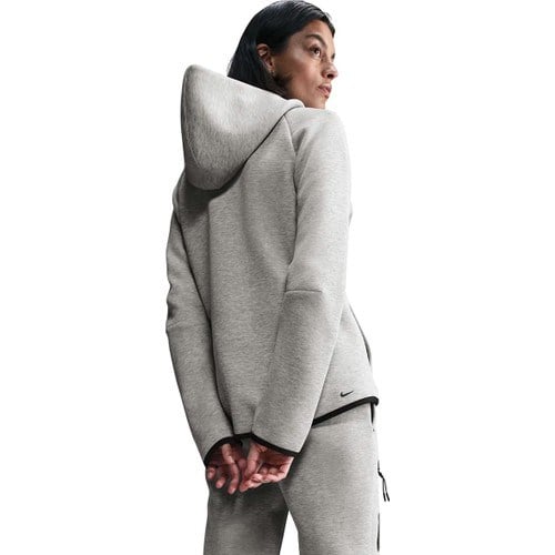 Markali Nike Tech Fleece Windrunner Hoodie Gri Kadın Sweatshirt HV6747-063