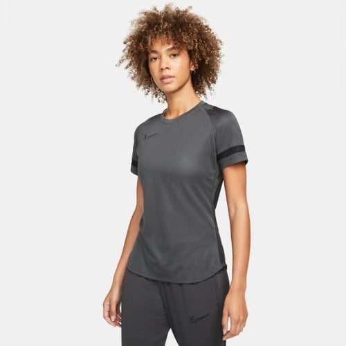 Nike Academy 21 Dri Fit Kadın Siyah Yuvarlak Yaka Tişört