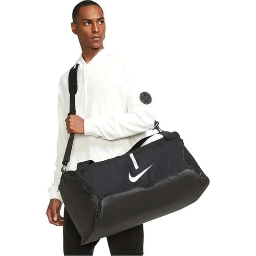 Nike Academy Team Büyük Boy Spor Çantası Unisex CU8090-010 Siyah Tekstil Malzeme ile