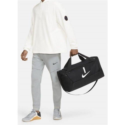 Nike Academy Team S Siyah El / Omuz Çantası CU8097-010 v1 Orta Boy Dayanıklı Tasarım