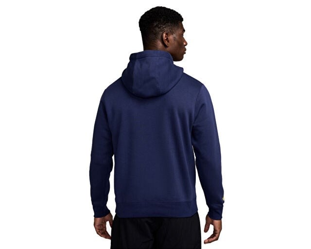 NIKE ATM M NSW CLUB HDY PO BB GX Erkek Futbol Sweatshirts HM2845-424 Mavi