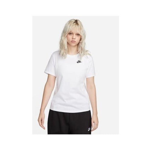 Nike Beyaz Kadın Yuvarlak Yaka T-Shirt DX7902-100 W Nsw Tee Club