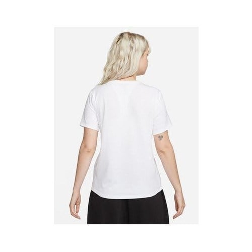 Nike Beyaz Kadın Yuvarlak Yaka T-Shirt DX7902-100 W Nsw Tee Club