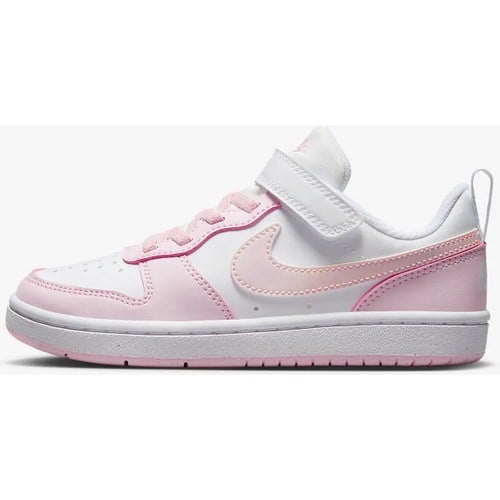Nike Beyaz - Pembe Kız Çocuk Yürüyüş Ayakkabısı DV5457-105 Court Borough Low Ps