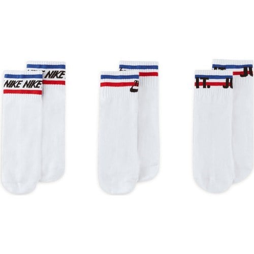 Nike Beyaz Unisex Çorap DX5080-100 Ankle Socks (3 Pairs)