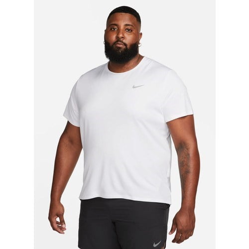 Nike Bisiklet Yaka Düz Beyaz Erkek T-Shirt DV9315-100 M Nk Df Uv Mıler Ss