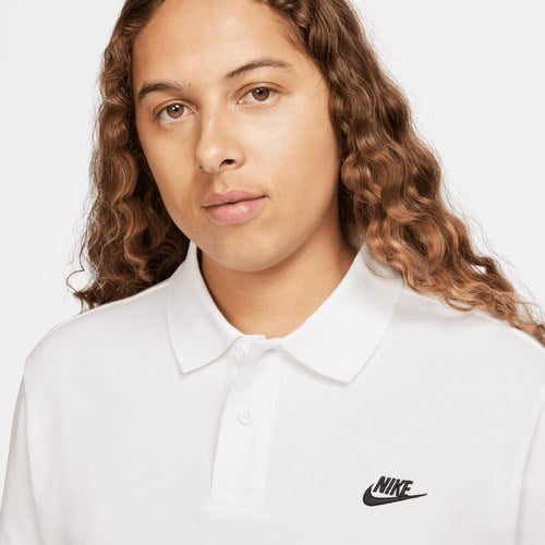 Nike Club Erkek Beyaz Polo T-SHIRT.100