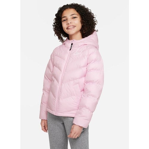 Nike Çocuk Kırmızı - Pembe Kapüşonlu Mont DX1264-663 K Nsw Synfl Hd Jkt