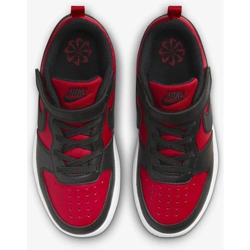 Nike Çocuk Siyah - Kırmızı Yürüyüş Ayakkabısı DV5457-600 Court Borough Low Ps