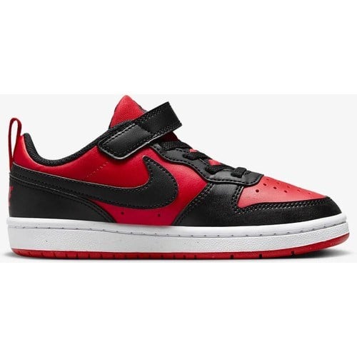 Nike Çocuk Siyah - Kırmızı Yürüyüş Ayakkabısı DV5457-600 Court Borough Low Ps