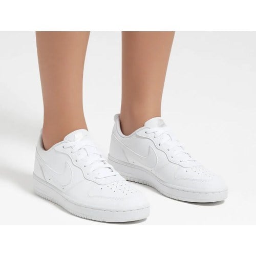 Nike Court Borough Low Recraft (Gs) Beyaz Çocuk Ayakkabı Dv5456-106 Düz Tabanlı Erkek Çocuk