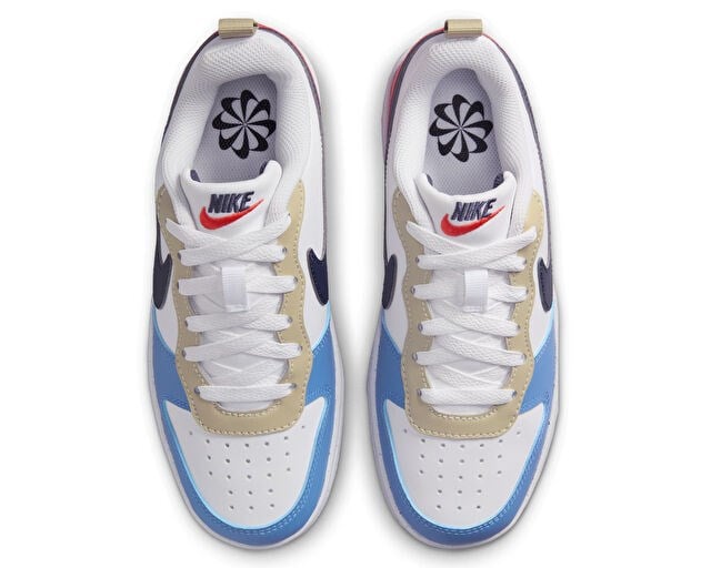 NIKE COURT BOROUGH LOW RECRAFT (GS) Genç Günlük Ayakkabı DV5456-124 Çok Renkli