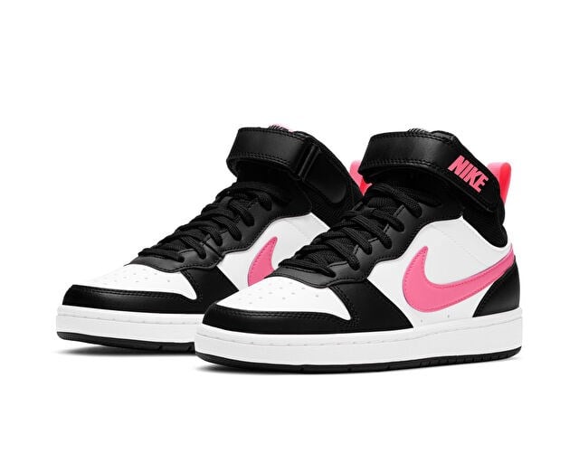 NIKE COURT BOROUGH MID 2 (GS) Genç Günlük Ayakkabı CD7782-005 Siyah