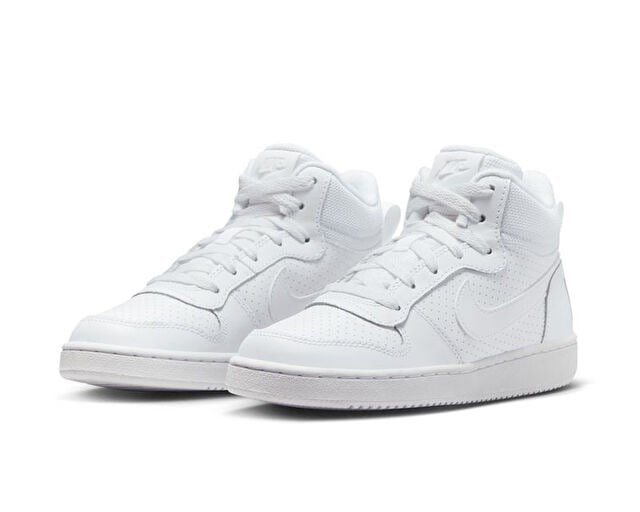 NIKE COURT BOROUGH MID (GS) Genç Günlük Ayakkabı 839977-100 Beyaz