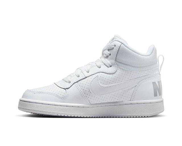 NIKE COURT BOROUGH MID (GS) Genç Günlük Ayakkabı 839977-100 Beyaz