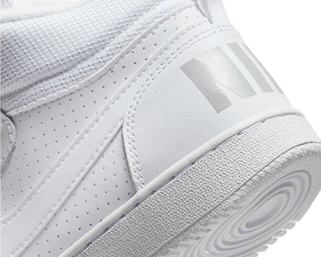 NIKE COURT BOROUGH MID (GS) Genç Günlük Ayakkabı 839977-100 Beyaz