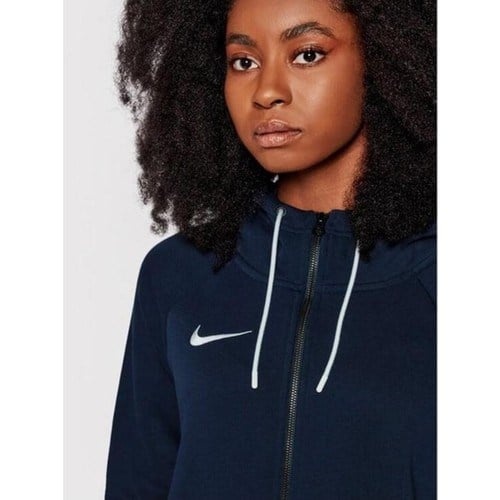 Nike CW6955-451 20 Fz  Kadın Kapüşonlu Sweatshirt Günlük Kullanım için Rahat Kesim Lacivert Hoodie