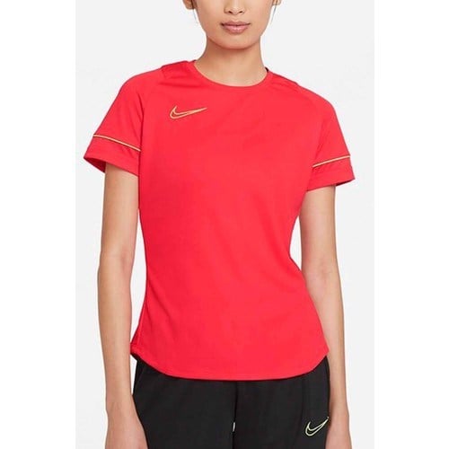 Nike Df ACD21 Top Ss Kadın Tişört CV2627-660-KIRMIZI