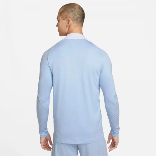 Nike Dri Fit Strike Erkek Mavi Dik Yaka Uzun Kol Tişört