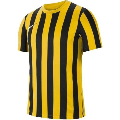 Nike Dri-Fıt Stripe Division Iv Kısa Kollu Erkek Forma Sarı Dikey Çizgili Modern Tasarım