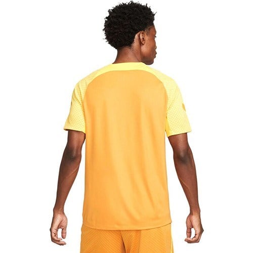Nike Erkek Futbol Antrenman Tişörtü Strke 22 Üst S/s Sarı