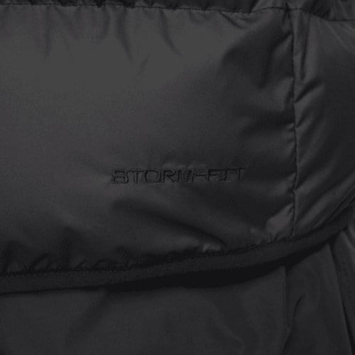 Nike FB8193-010 Storm-FIT Windrunner Erkek Şişme Yelek S Kesim Kalıbı ile Siyah Renk